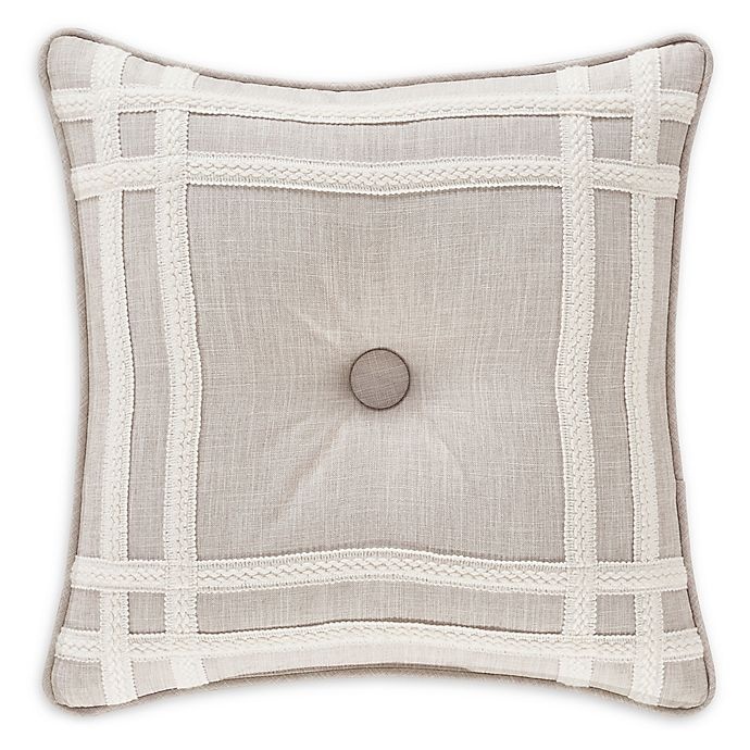 slide 1 of 2, J. Queen New York Lauralynn Frame Throw Pillow - Beige, 1 ct