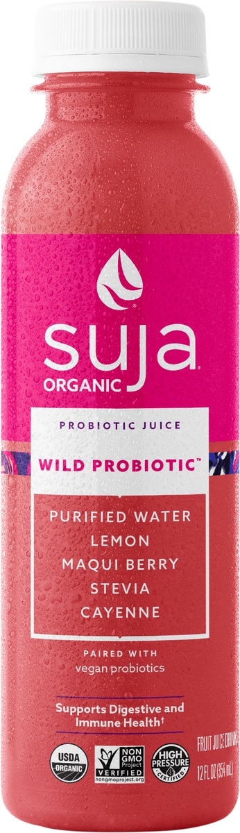 slide 9 of 11, Suja Organic Cold-Pressed Wild Probiotic, 12 oz