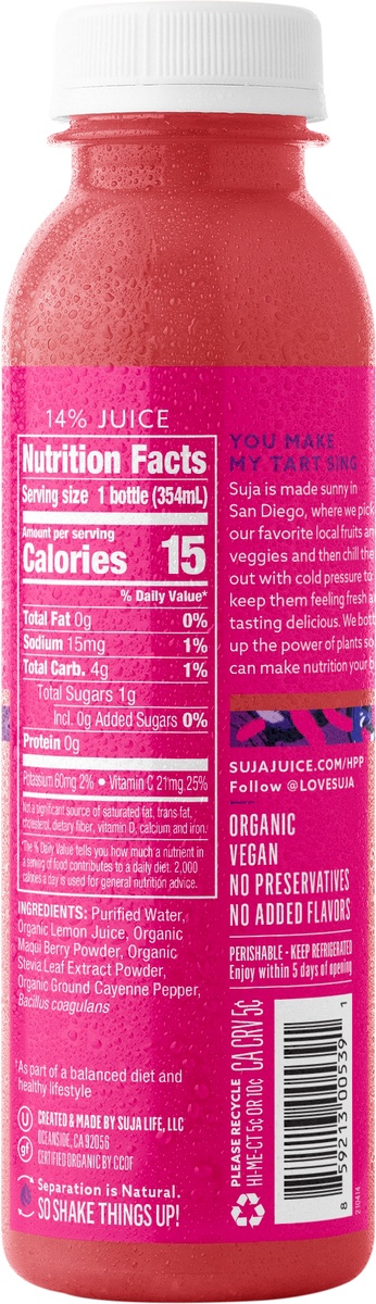 slide 10 of 11, Suja Organic Cold-Pressed Wild Probiotic, 12 oz