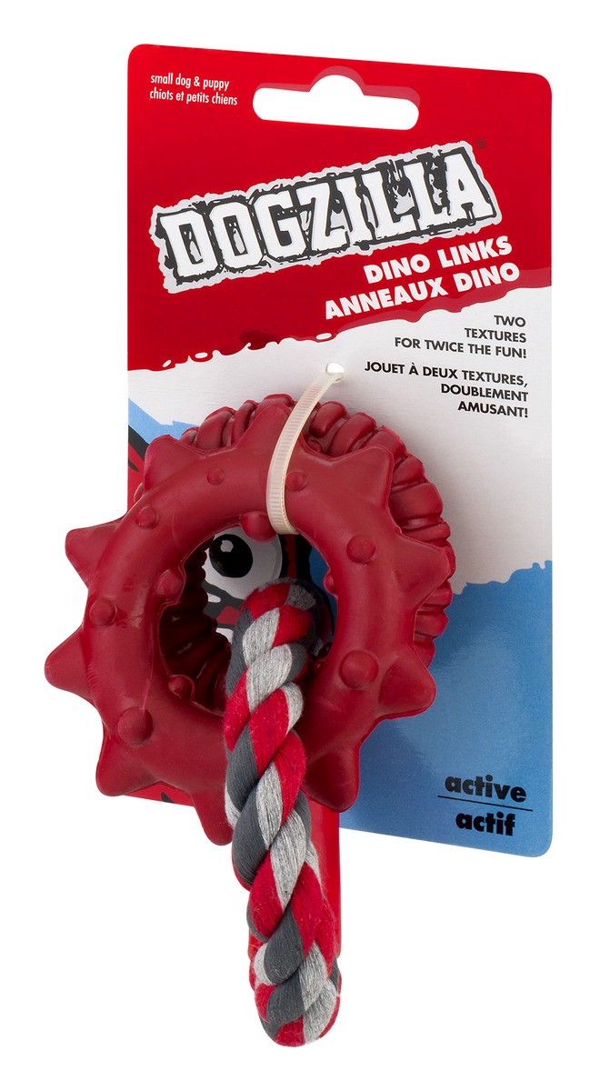 slide 8 of 9, Dogzilla Dino Links Small Dog & Puppy Toy, 1 ct