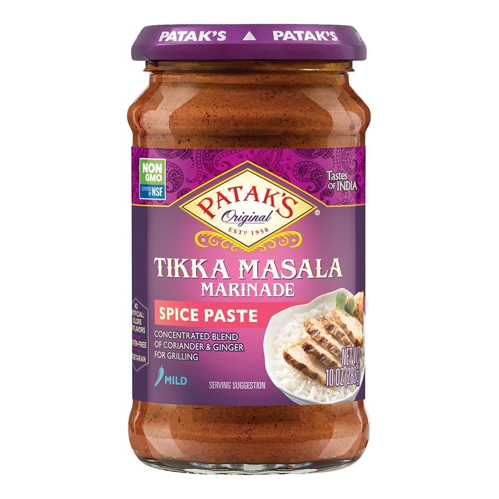 slide 1 of 1, Patak's Pataks Curry Paste, Concentrated, Tikka Masala, Medium, 10 oz