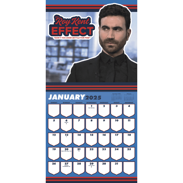 slide 7 of 7, 2025 Dateworks Monthly Wall Calendar, 12"" X 12"", Ted Lasso, January To December, 1 ct
