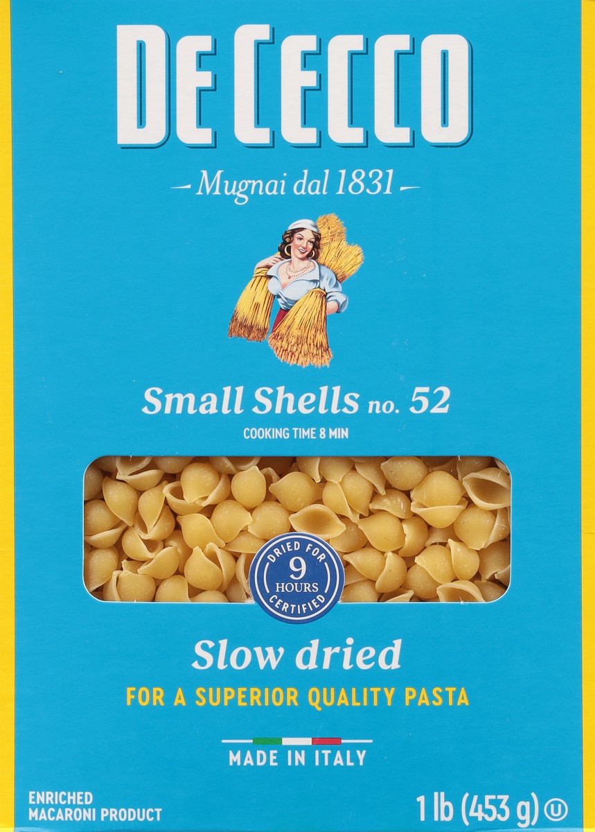 slide 10 of 13, De Cecco No. 52 Small Shells 1 lb, 1 lb