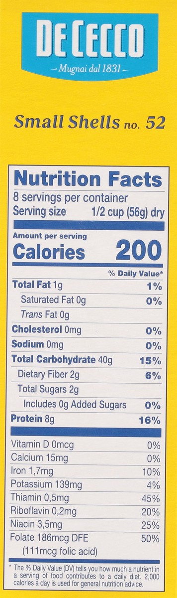 slide 7 of 13, De Cecco No. 52 Small Shells 1 lb, 1 lb