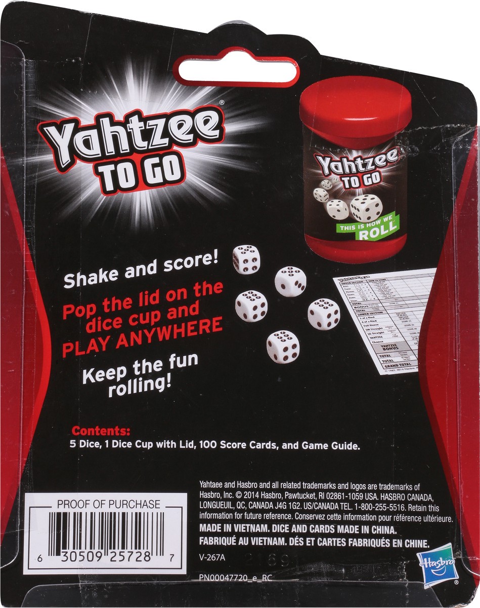 slide 7 of 9, Yahtzee To Go Travel Game 1 ea, 1 ct