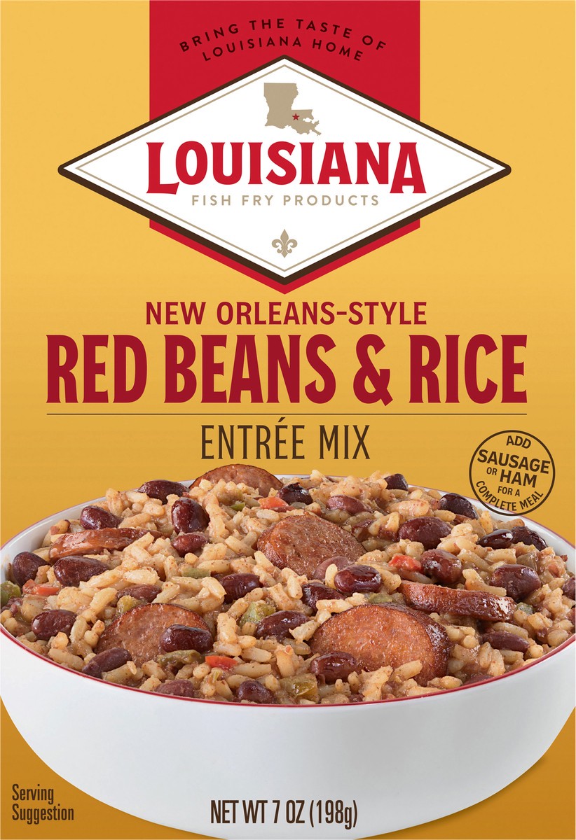 slide 2 of 13, Louisiana Fish Fry Products New Orleans-Style Red Beans & Rice Entree Mix 7 oz, 7 oz