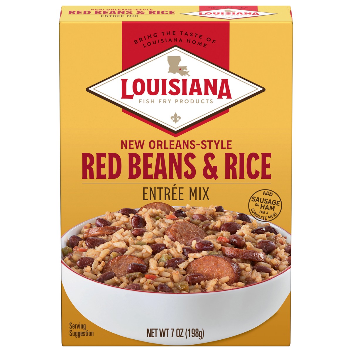 slide 13 of 13, Louisiana Fish Fry Products New Orleans-Style Red Beans & Rice Entree Mix 7 oz, 7 oz