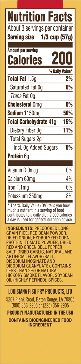slide 4 of 13, Louisiana Fish Fry Products New Orleans-Style Red Beans & Rice Entree Mix 7 oz, 7 oz
