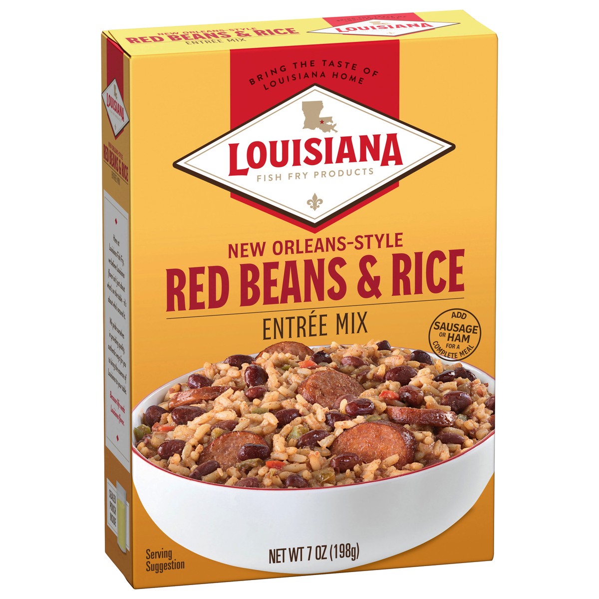 slide 11 of 13, Louisiana Fish Fry Products New Orleans-Style Red Beans & Rice Entree Mix 7 oz, 7 oz