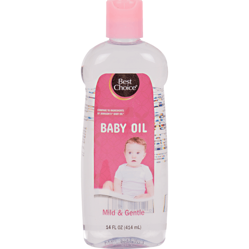 slide 1 of 1, Best Choice Mild & Gentle Baby Oil, 14 oz