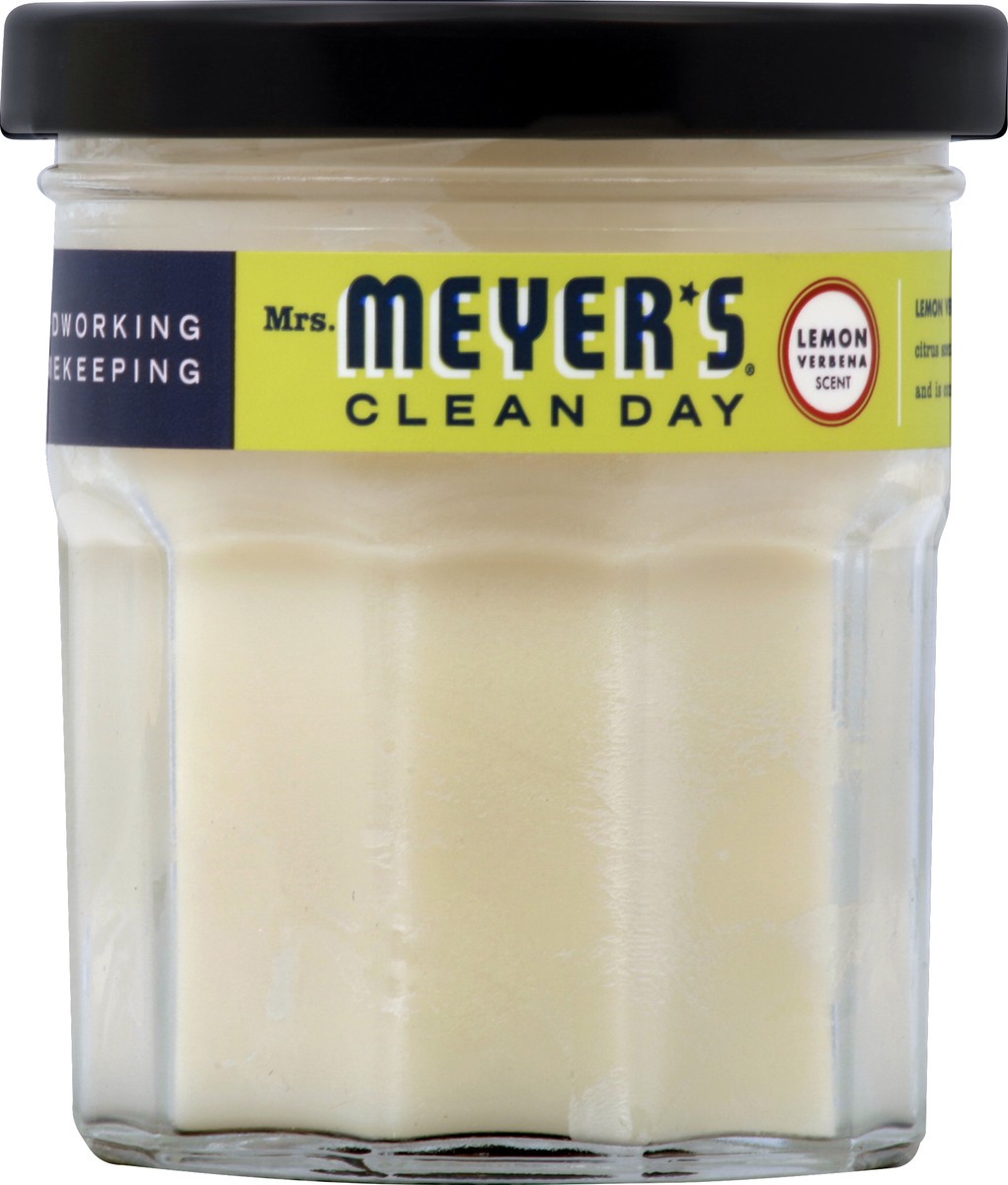 slide 5 of 6, Mrs. Meyer's Lemon Verbena Soy Glass Candle, 4.9 oz