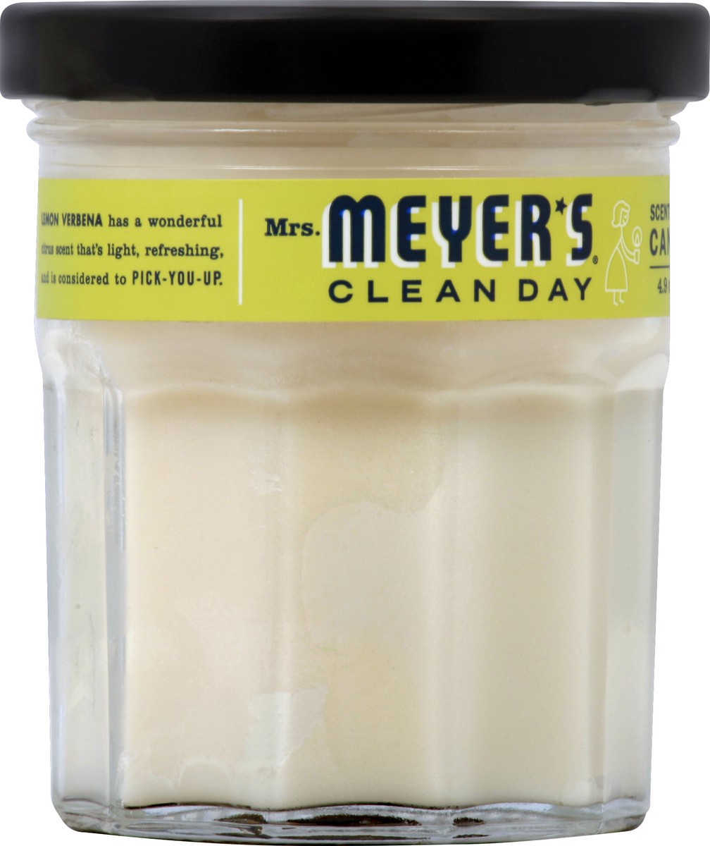 slide 6 of 6, Mrs. Meyer's Lemon Verbena Soy Glass Candle, 4.9 oz