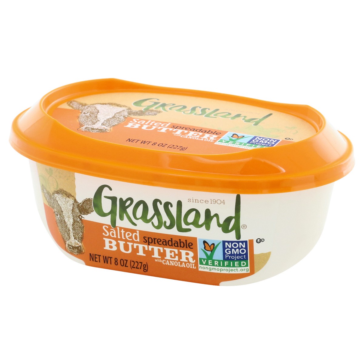 slide 4 of 9, Grassland Spreadable Salted Butter with Canola Oil 8 oz, 8 oz