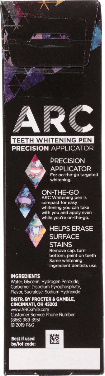 slide 5 of 9, ARC Precision Applicator Teeth Whitening Pen, 1 TEETH WHITENING PEN, 0.13 fl oz