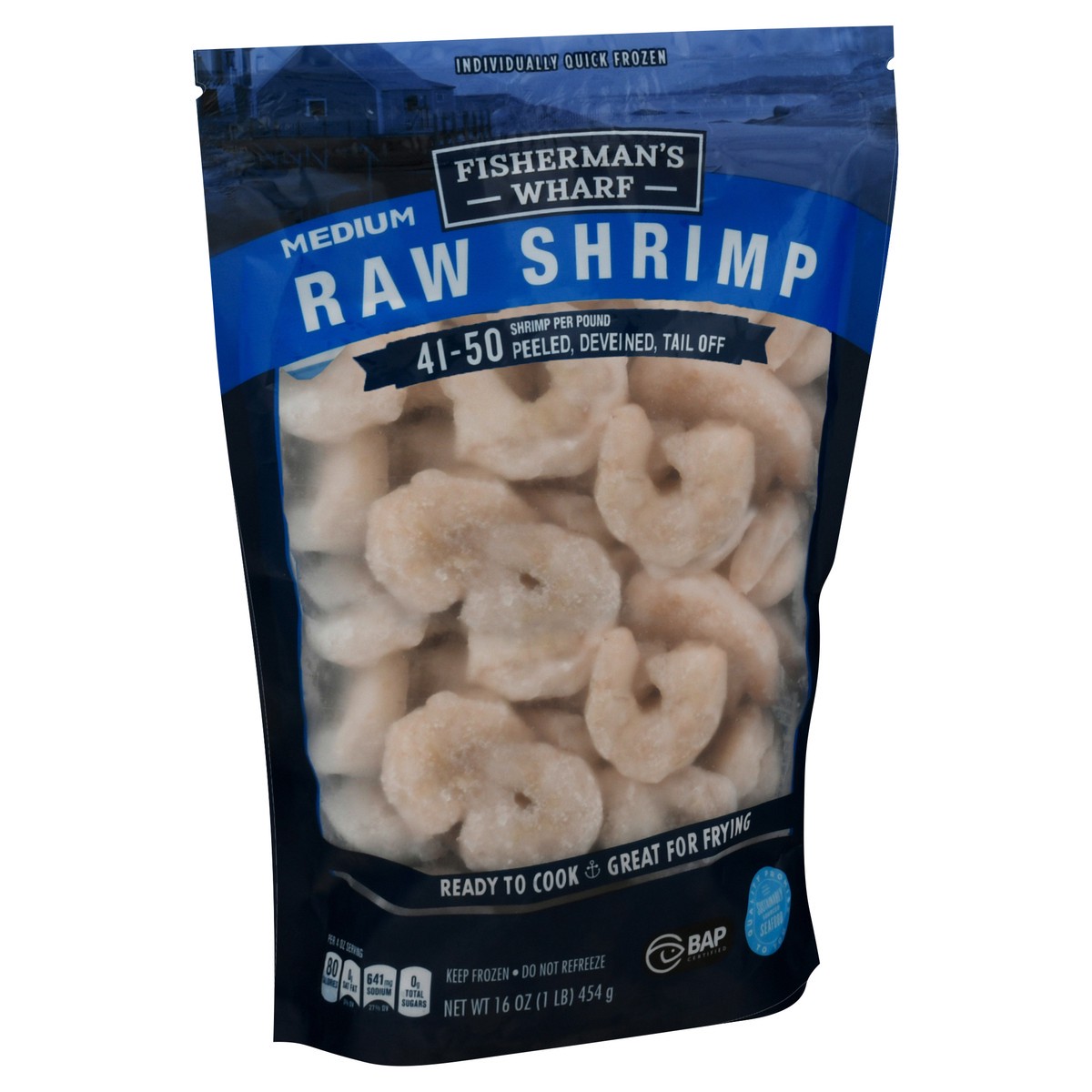 slide 2 of 14, Fisherman's Wharf Medium Raw Shrimp 16 oz, 16 oz
