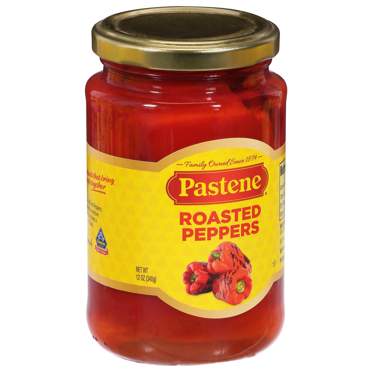 slide 6 of 9, Pastene Roasted Peppers, 12 oz