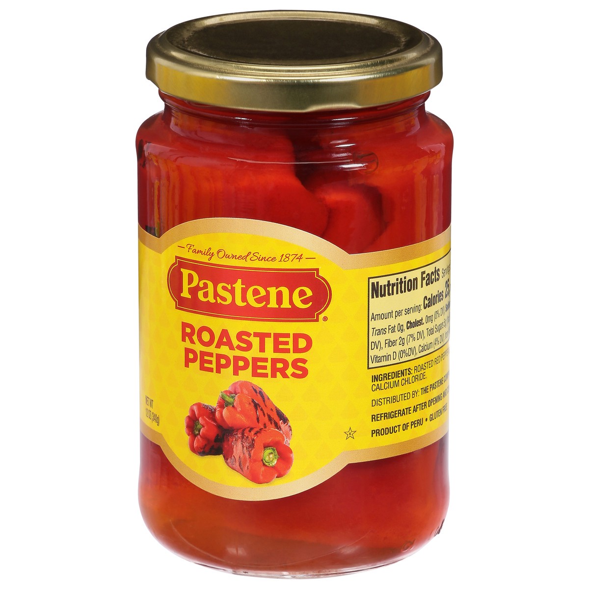 slide 5 of 9, Pastene Roasted Peppers, 12 oz