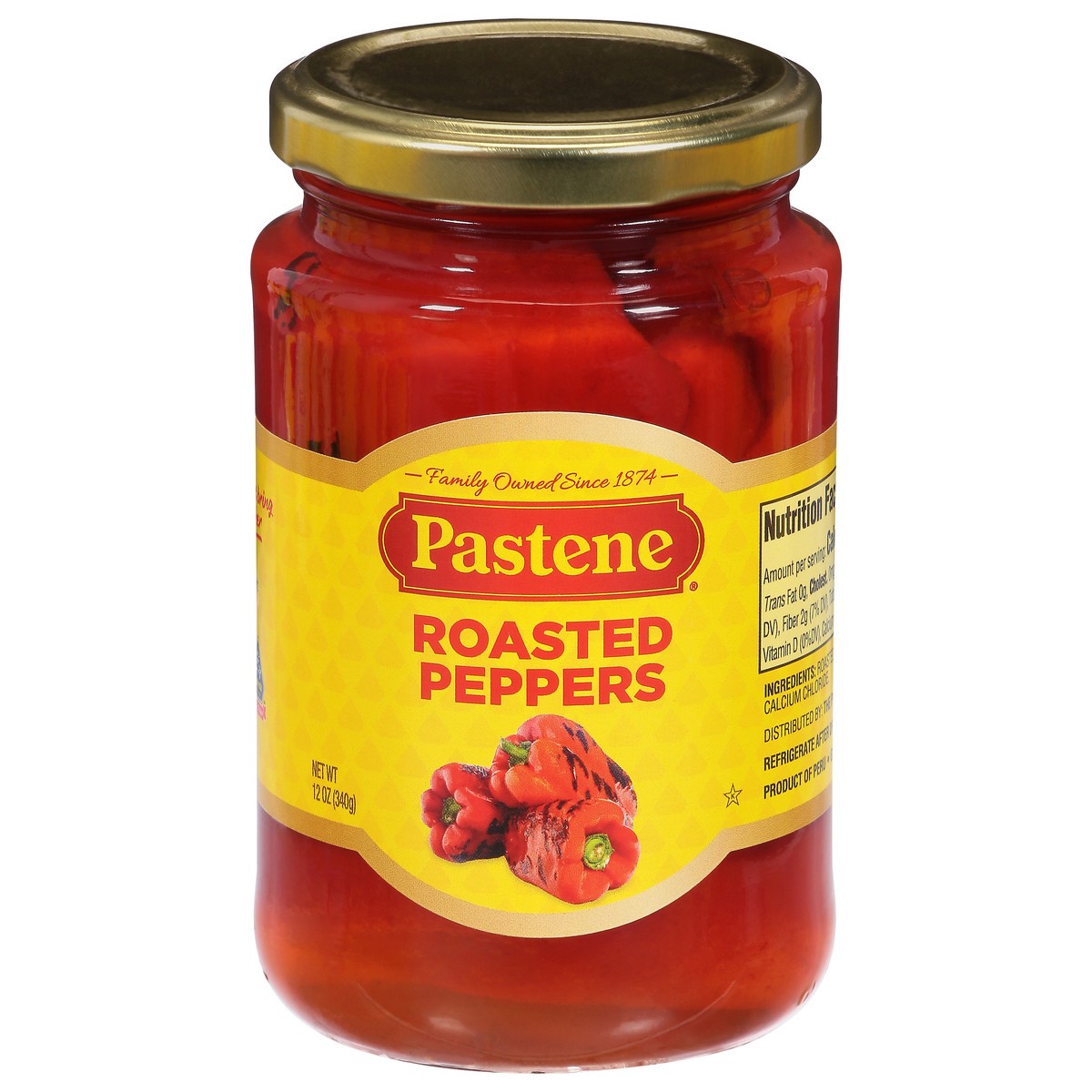 slide 1 of 9, Pastene Roasted Peppers, 12 oz