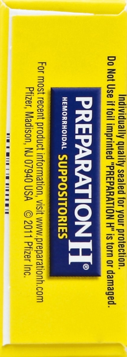 slide 5 of 8, Preparation H Hemorrhoidal Suppositories 12 ea, 12 ct