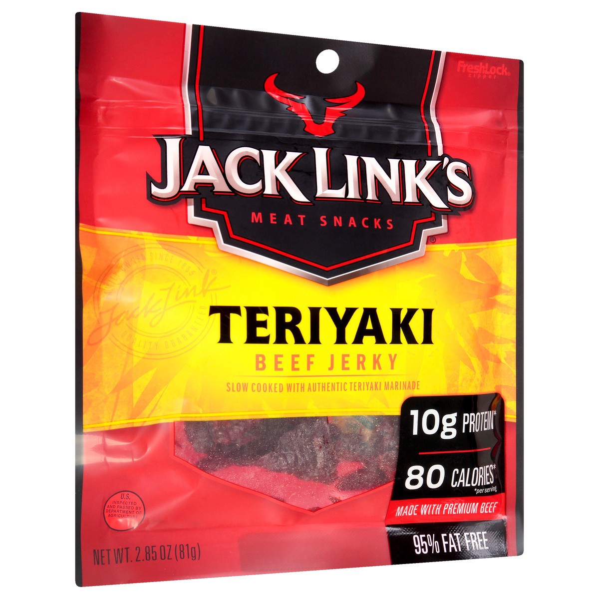 slide 9 of 9, Jack Link's Teriyaki Beef Jerky 2.85 oz, 2.85 oz