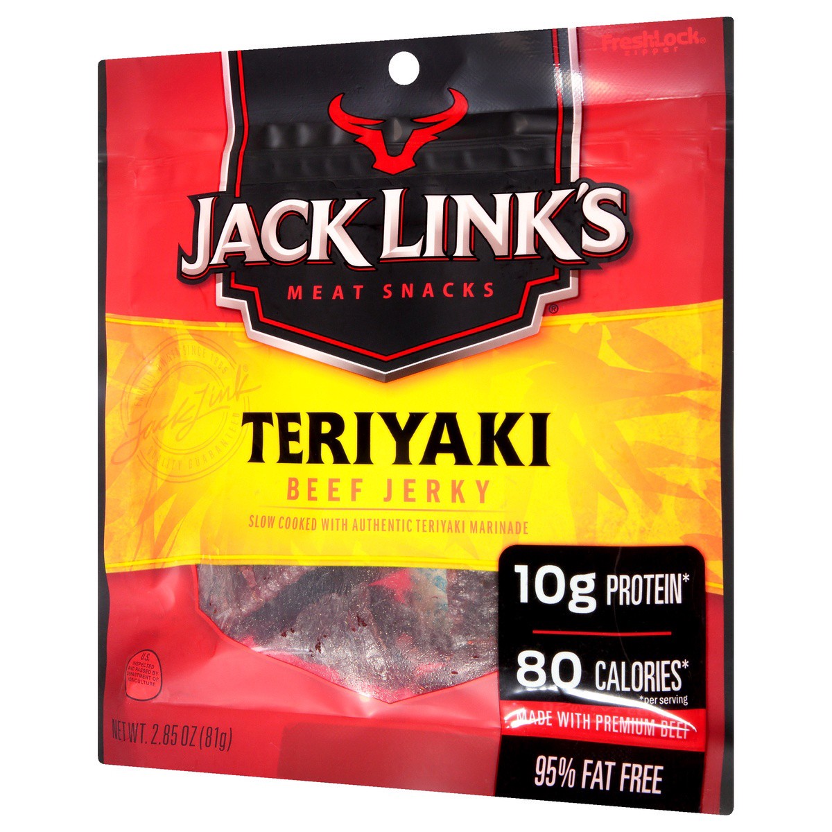 slide 5 of 9, Jack Link's Teriyaki Beef Jerky 2.85 oz, 2.85 oz