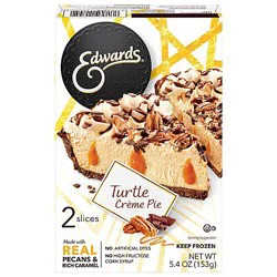 Edwards Pie Turtle 2 Slices Frozen - 5.4 Oz