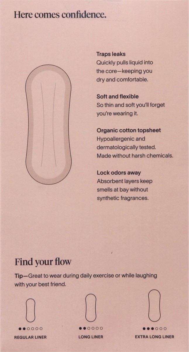 slide 4 of 9, Cora Long The Free-to-Move Bladder Liners 30 ea, 30 ct