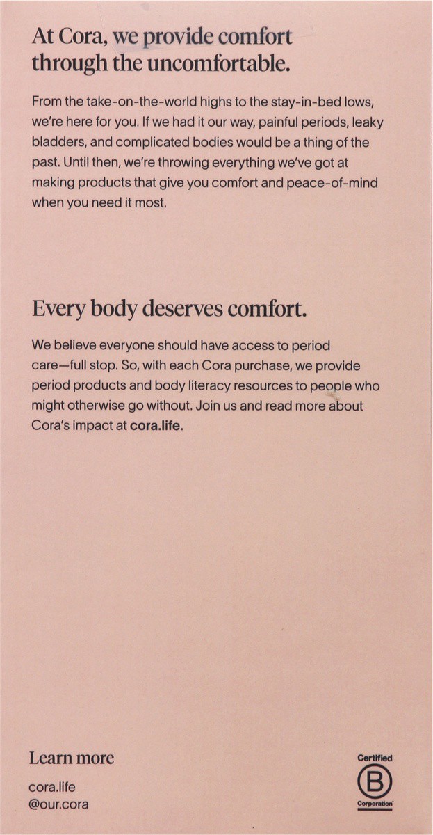 slide 5 of 9, Cora Long The Free-to-Move Bladder Liners 30 ea, 30 ct