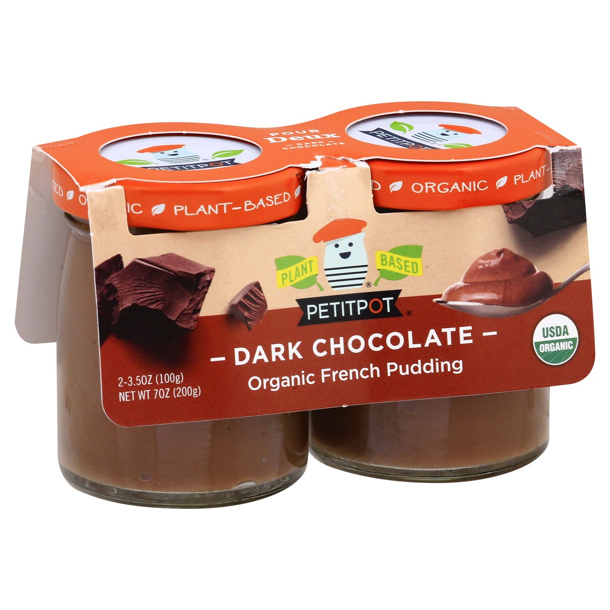 slide 2 of 13, Petit Pot Organic Dark Chocolate French Pudding 2 ea, 1 ct