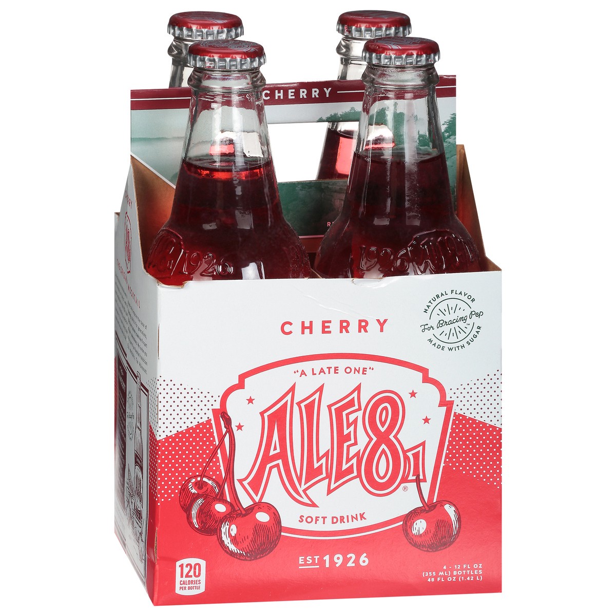 slide 2 of 9, Ale81 Cherry Soft Drink Bottle 4 - 12 fl oz Bottles, 4 ct