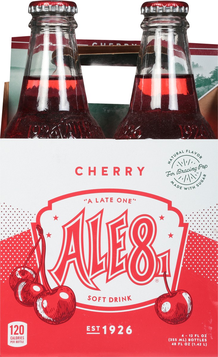 slide 5 of 9, Ale81 Cherry Soft Drink Bottle 4 - 12 fl oz Bottles, 4 ct