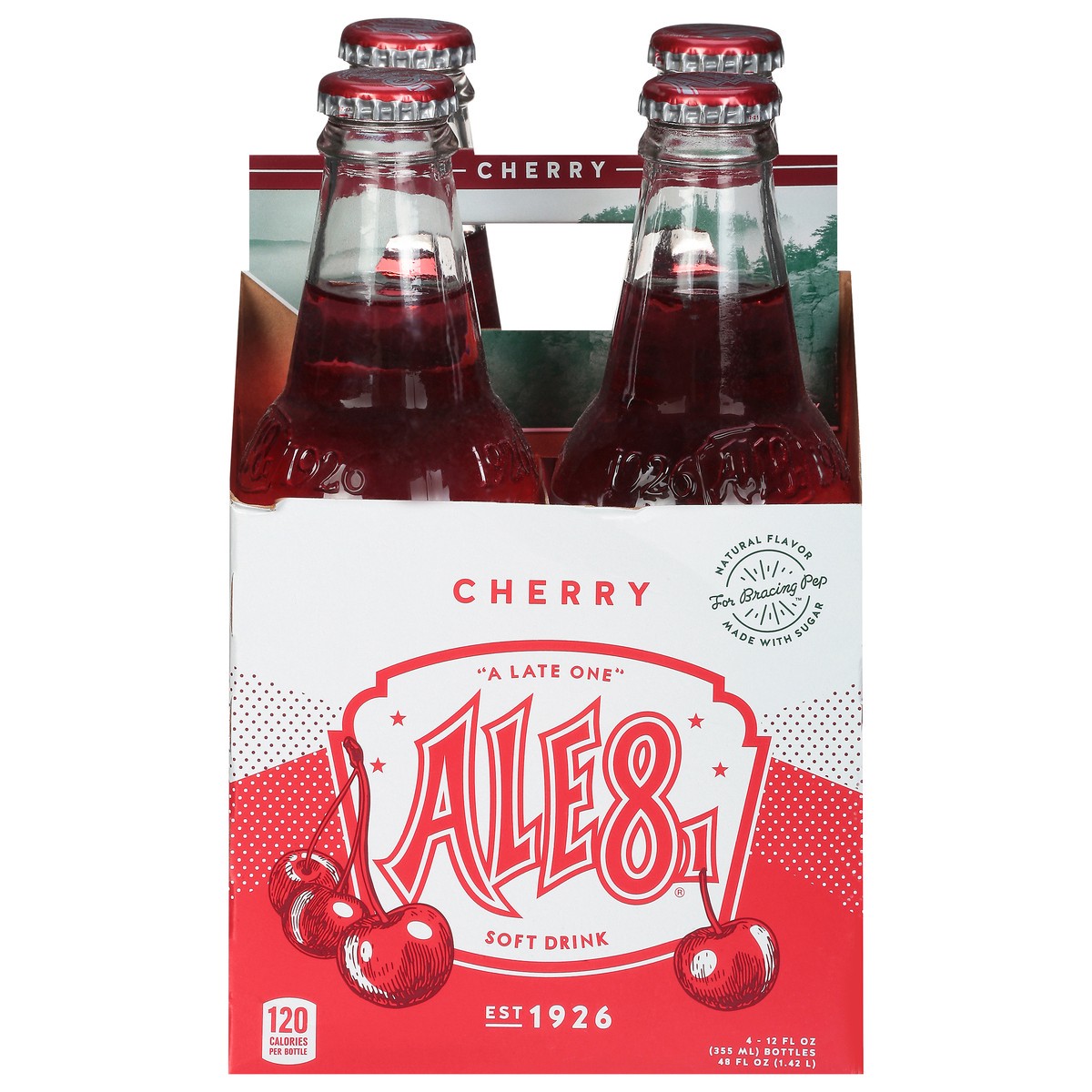 slide 1 of 9, Ale81 Cherry Soft Drink Bottle 4 - 12 fl oz Bottles, 4 ct