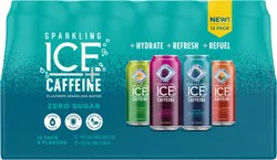 Sparkling ICE Caffeine Variety (12pk) 16oz Cans