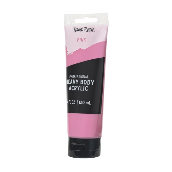 slide 5 of 5, Brea Reese Professional Heavy-Body Acrylic Paint, 4 Oz, Pink, 1 ct