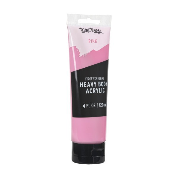 slide 2 of 5, Brea Reese Professional Heavy-Body Acrylic Paint, 4 Oz, Pink, 1 ct
