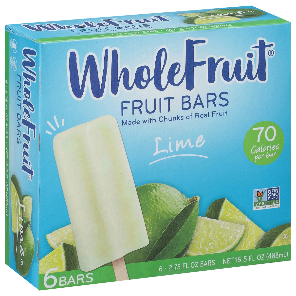 slide 10 of 11, Whole Fruit Lime Fruit Bars 6 6 ea, 6 ct