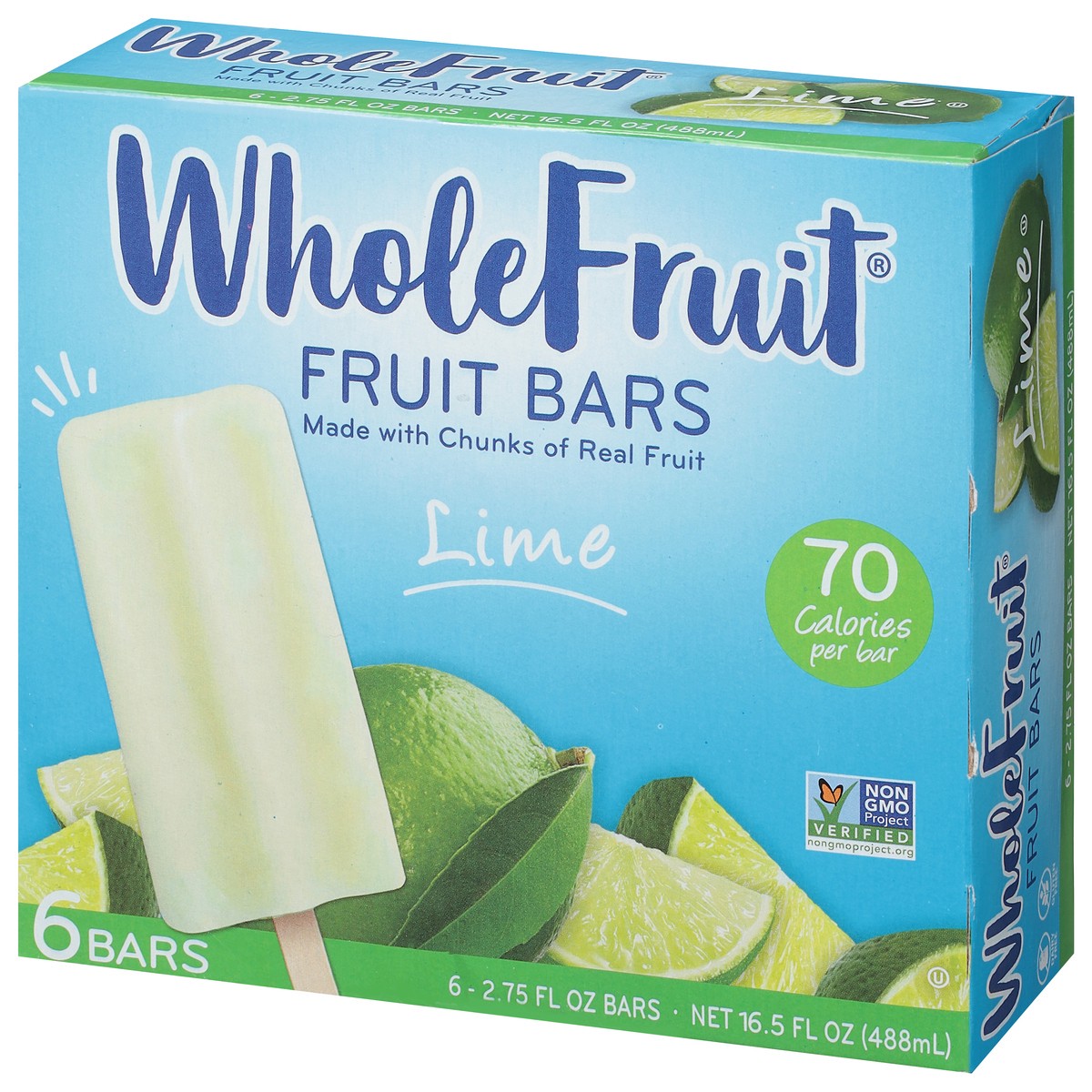 slide 2 of 11, Whole Fruit Lime Fruit Bars 6 6 ea, 6 ct