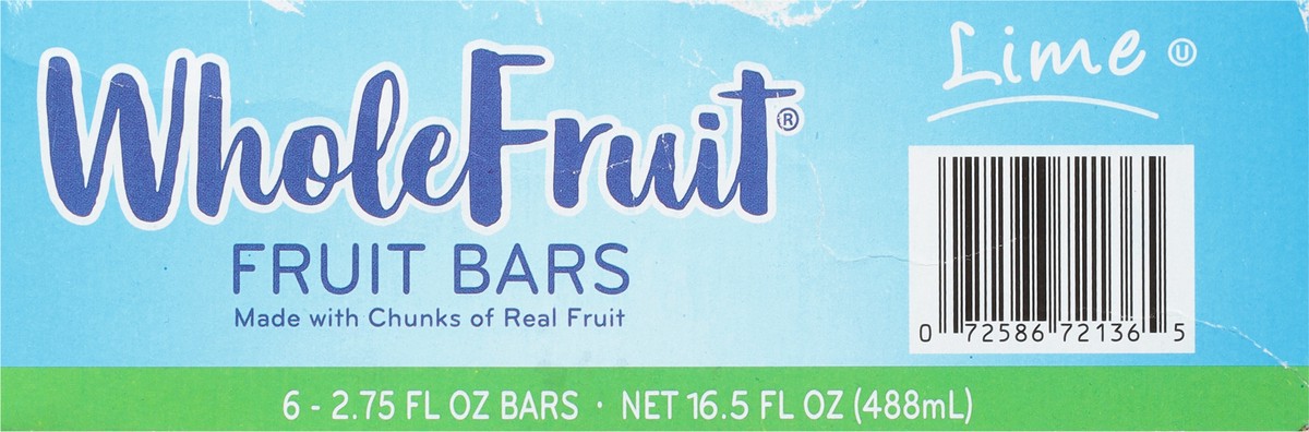slide 7 of 11, Whole Fruit Lime Fruit Bars 6 6 ea, 6 ct