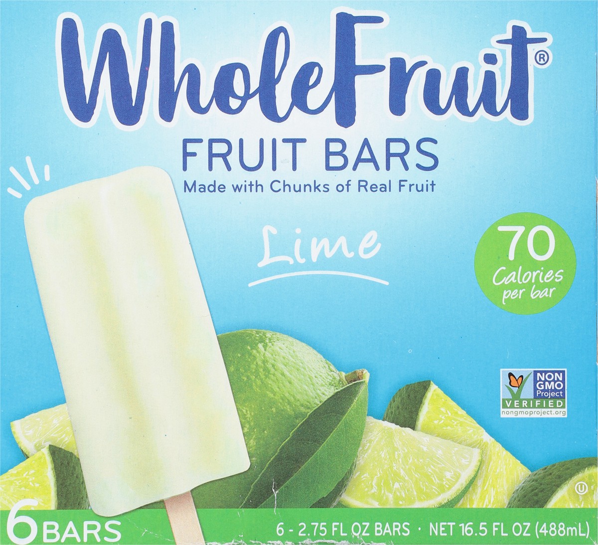 slide 11 of 11, Whole Fruit Lime Fruit Bars 6 6 ea, 6 ct