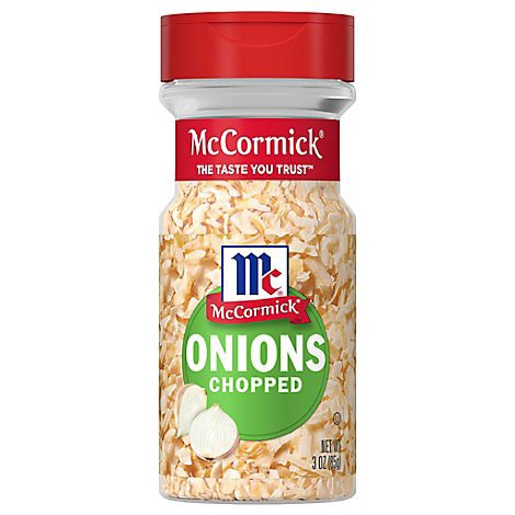 slide 1 of 1, Mccormick Chopped Onions - 3 Oz, 3 oz