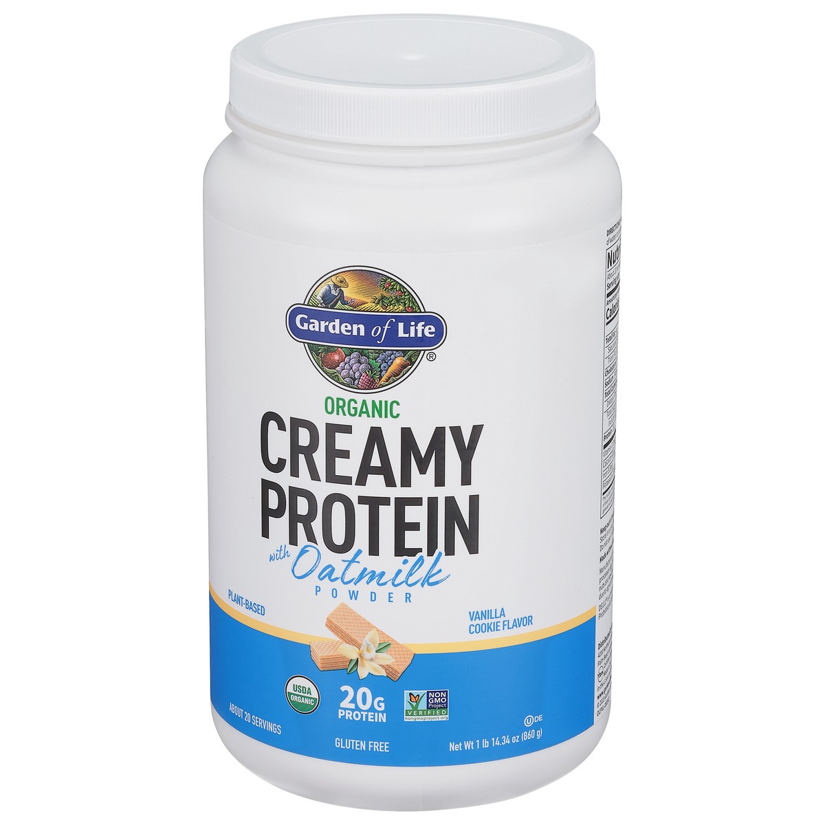 slide 3 of 9, Garden of Life Creamy Plant-based Protein With Oatmilk Vanilla, 30.33 oz