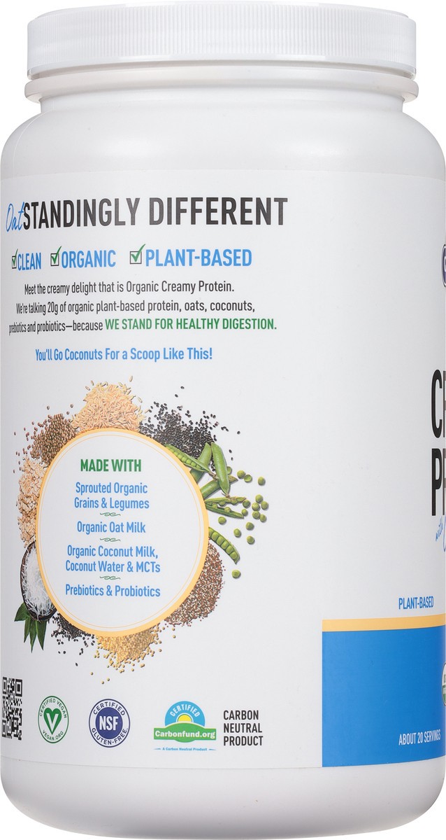 slide 5 of 9, Garden of Life Creamy Plant-based Protein With Oatmilk Vanilla, 30.33 oz