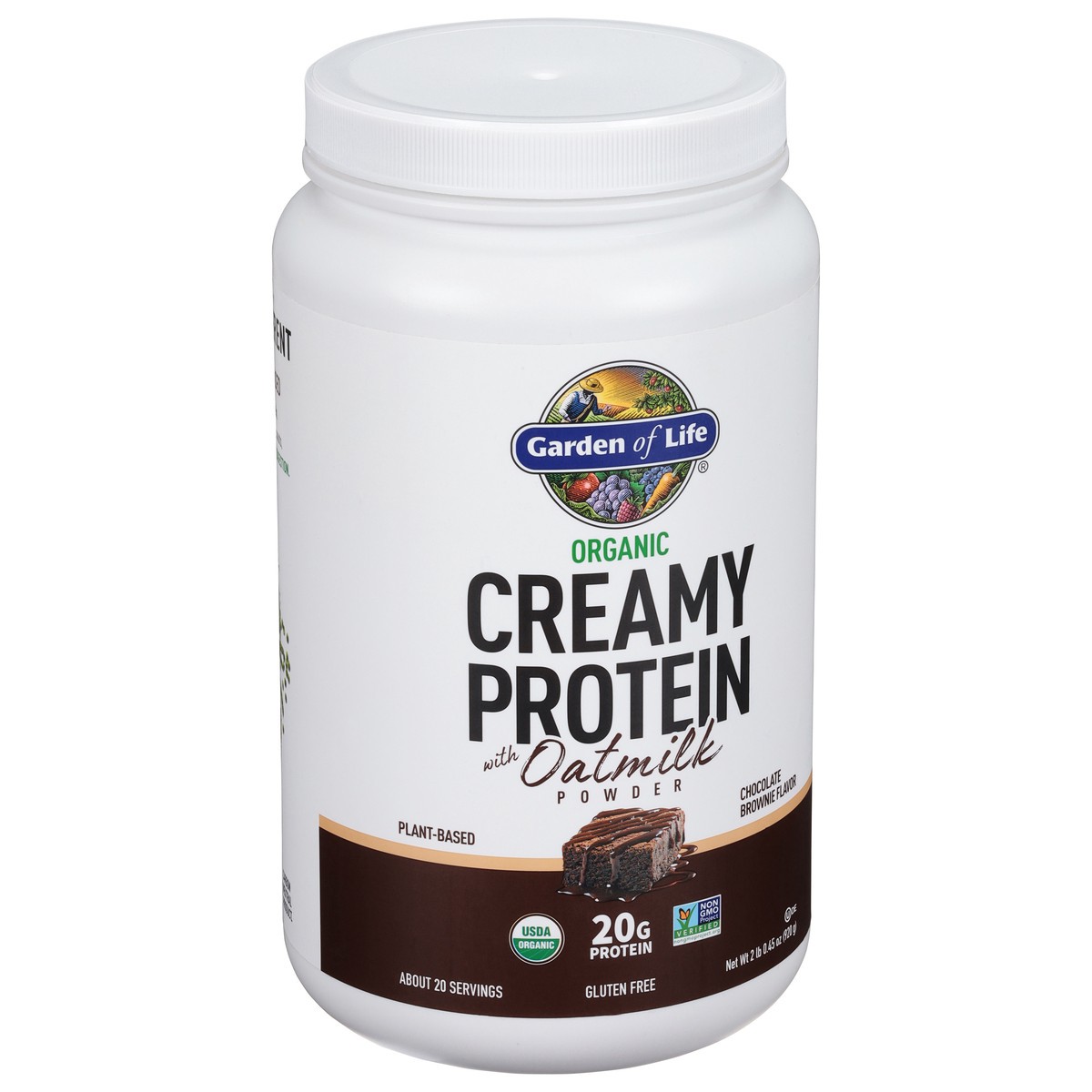 slide 3 of 9, Garden of Life Creamy Plant-based Protein With Oatmilk Chocolate, 32.45 oz