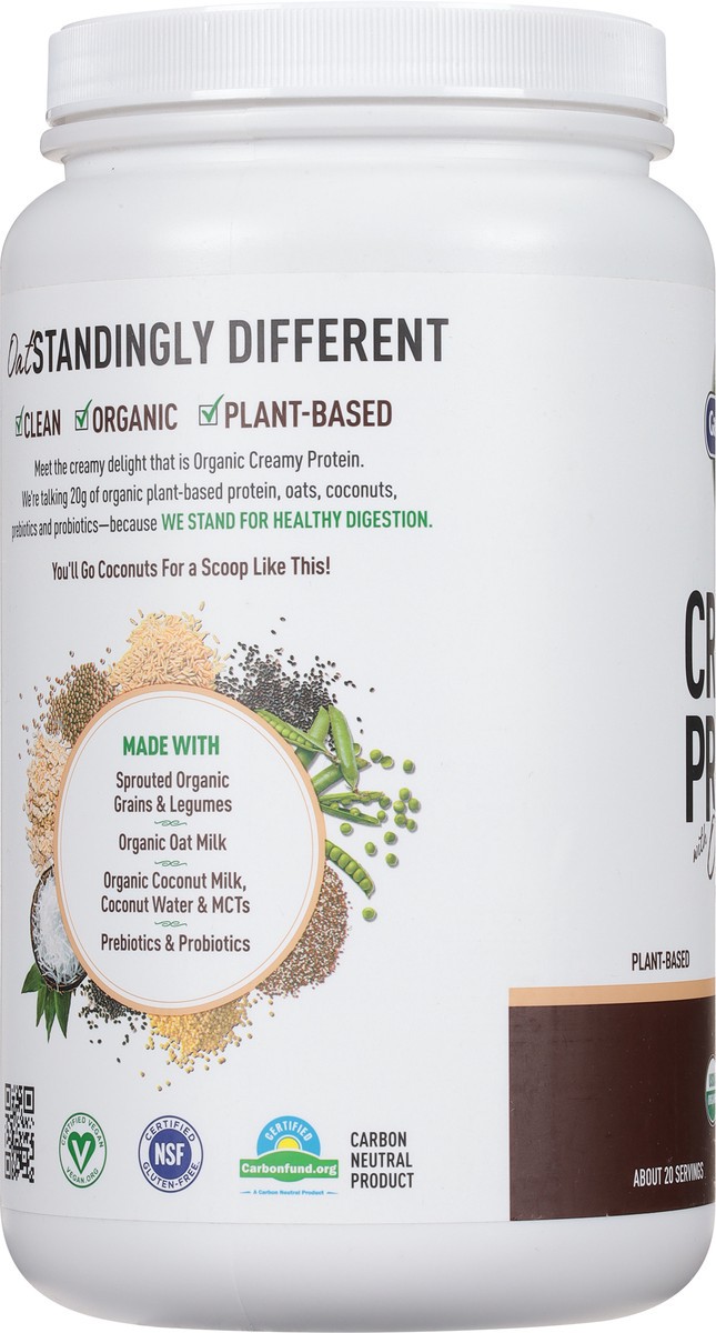 slide 5 of 9, Garden of Life Creamy Plant-based Protein With Oatmilk Chocolate, 32.45 oz