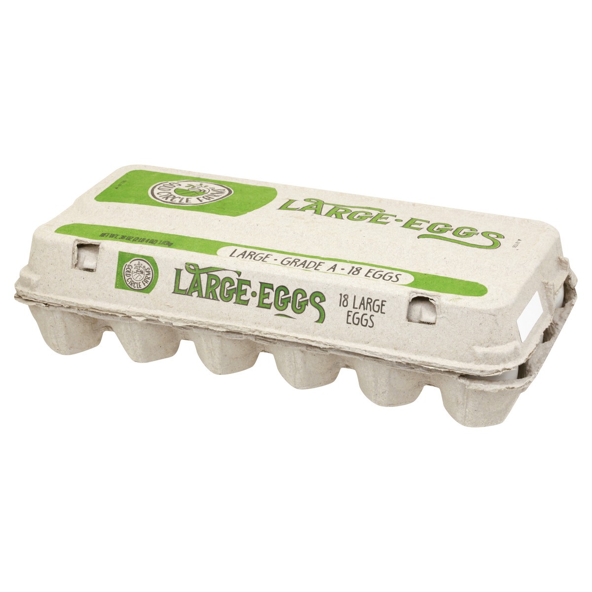 slide 2 of 13, Gold Circle Farms Large Eggs 18 ea, 18 ct