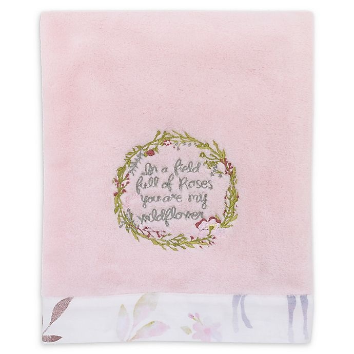 slide 1 of 3, NoJo Watercolor Deer Baby Blanket - Pink, 1 ct