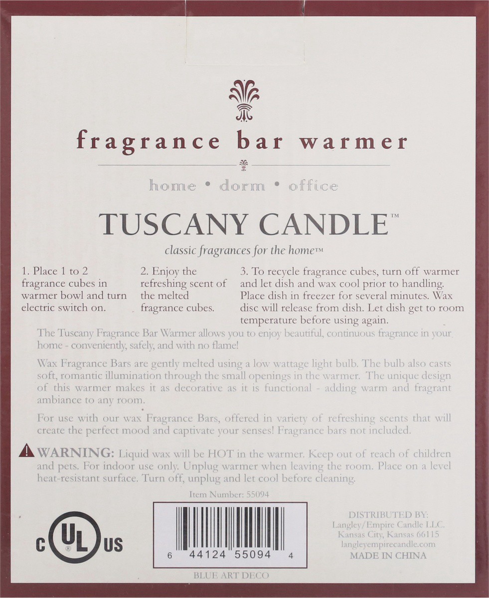 slide 4 of 9, Tuscany Candle Art Deco Fragrance Bar Warmer - Blue, 1 ct