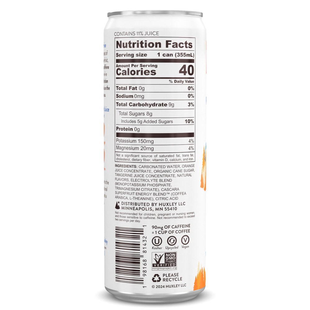 slide 2 of 2, Huxley Energy Drink-Tangerine Teton, 