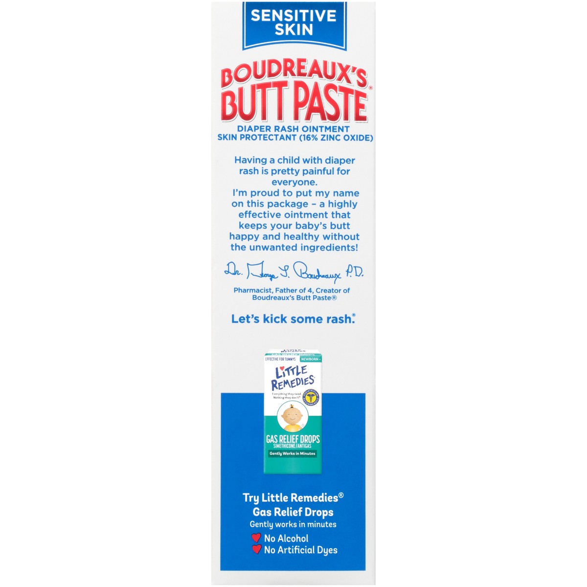 slide 9 of 10, Boudreaux's Butt Paste for Sensitive Skin Diaper Rash Cream, Ointment for Baby, 4 oz Tube, 4 oz