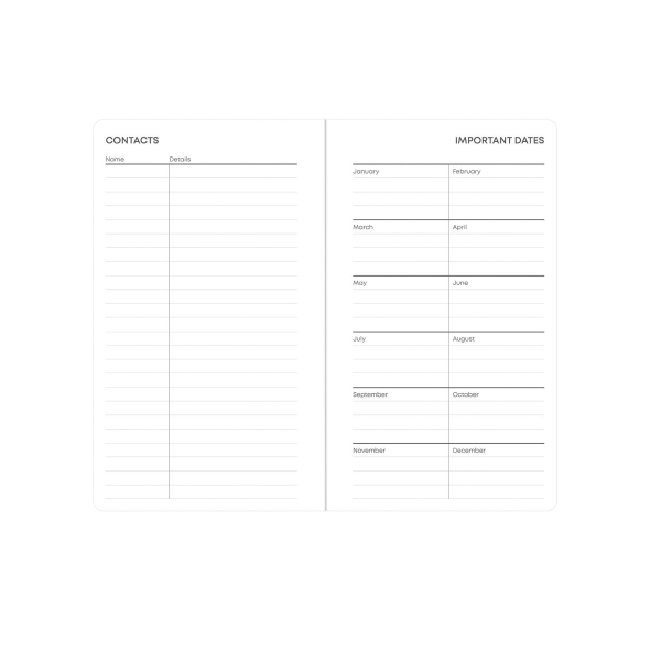 slide 6 of 6, 2025-2026 Blue Sky Soft Touch Monthly Planning Calendar, 3-5/8"" X 6-1/8"", Ava Jade, January To December, 150040, 1 ct